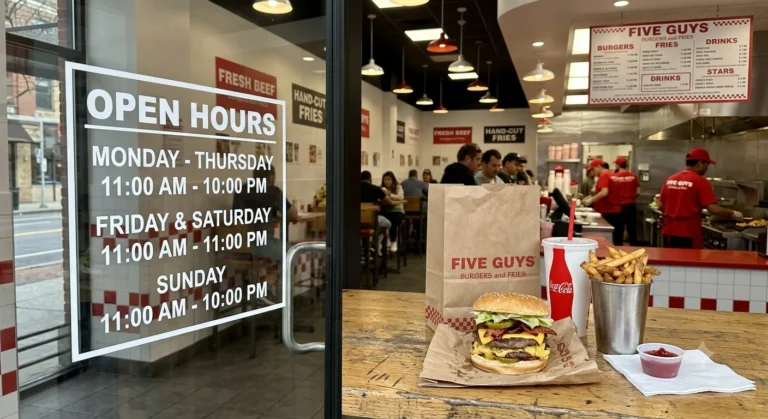 Five Guys Hours