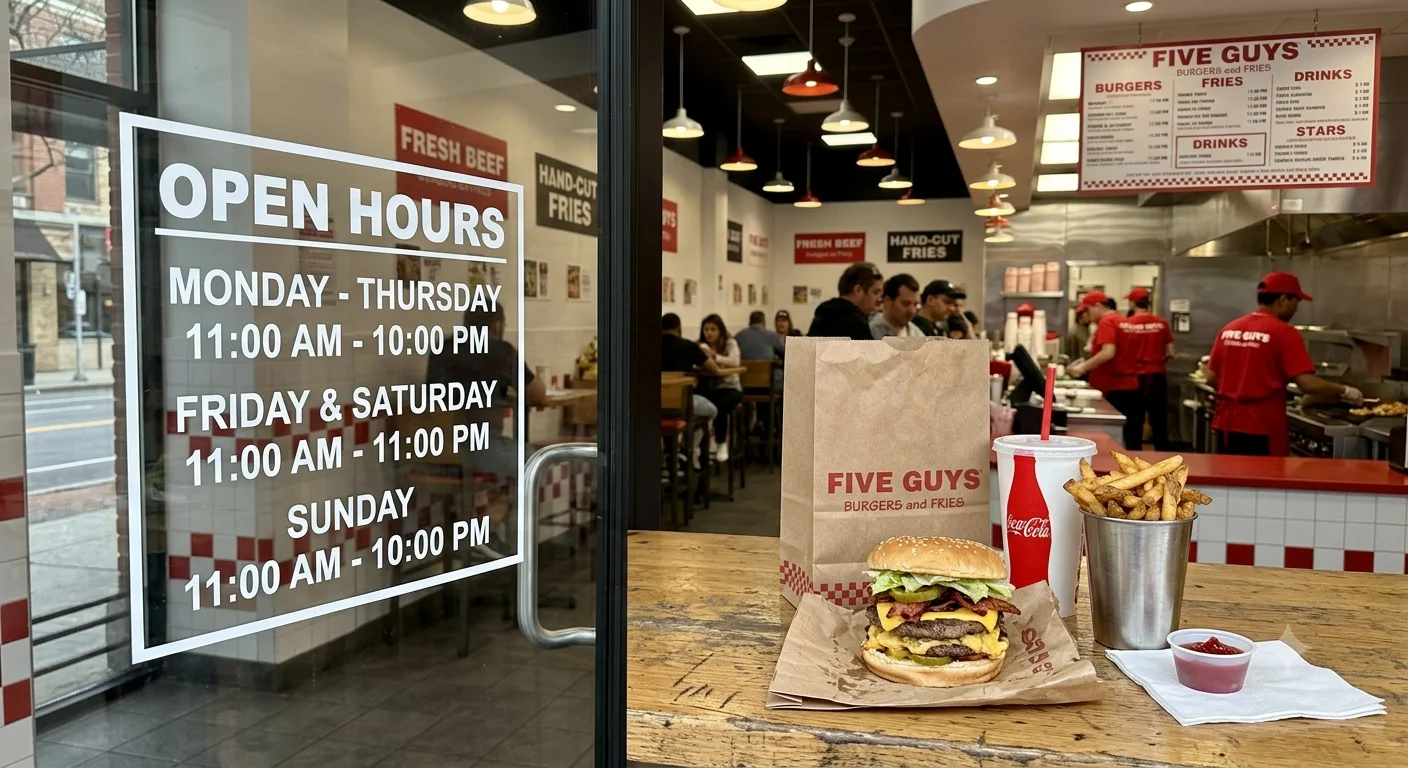 Five Guys Hours