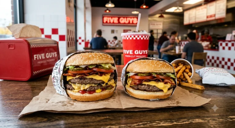 Five Guys Bacon Cheeseburger (2026): Price, Calories, Nutrition, Protein & Complete Guide