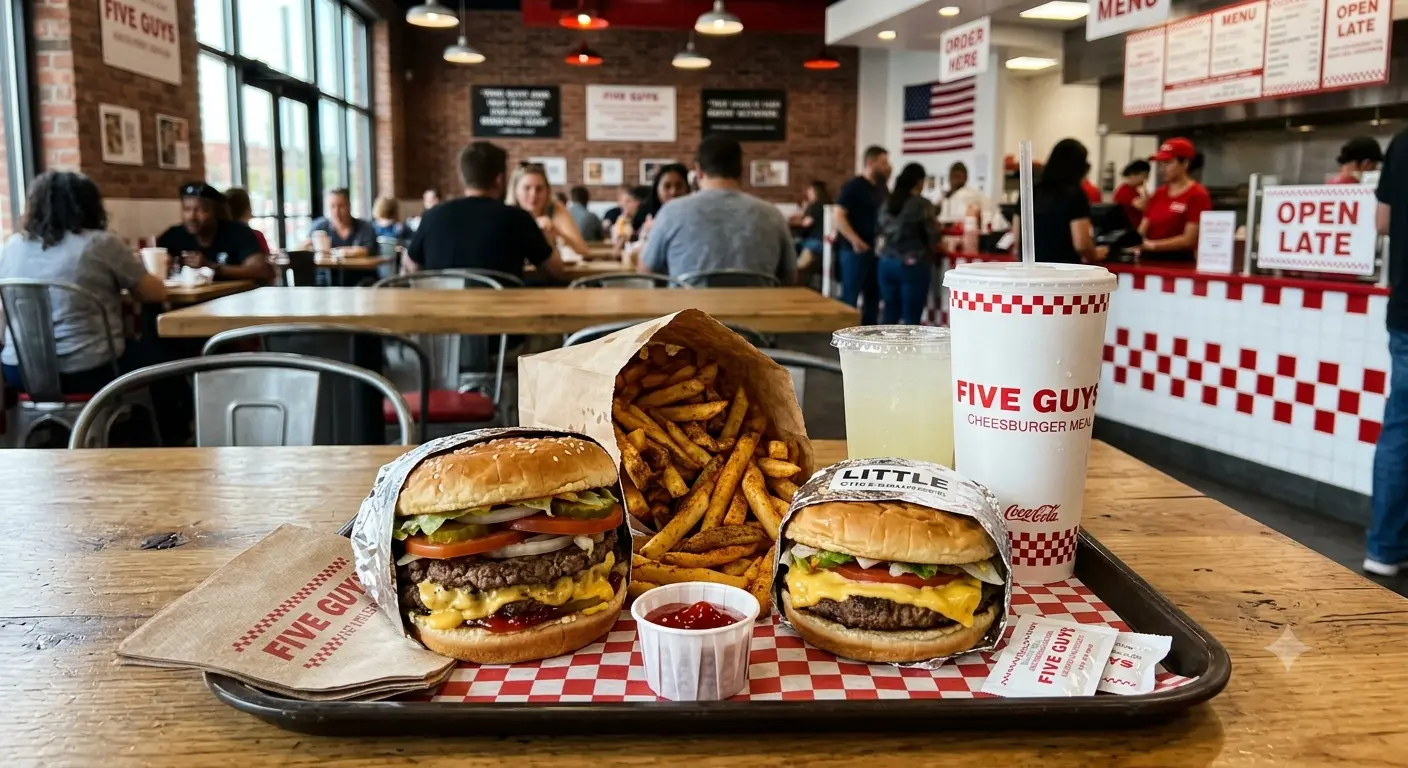 Five Guys Cheeseburger