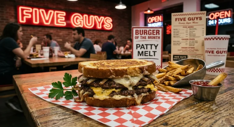 Five Guys Patty Melt (2026): Price, Calories, Nutrition, Protein, Ingredients & Honest Review