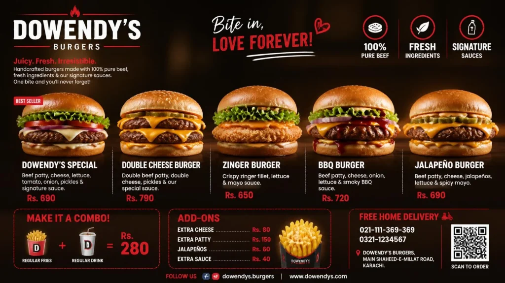 Wendys Burgers menu with prices, calories, nutrition facts, and best burger options 2026