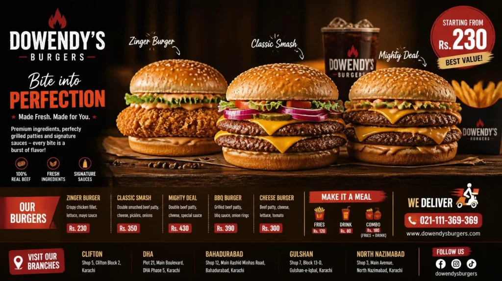 Wendys burgers with fresh beef patties, menu prices, calories, and nutrition information