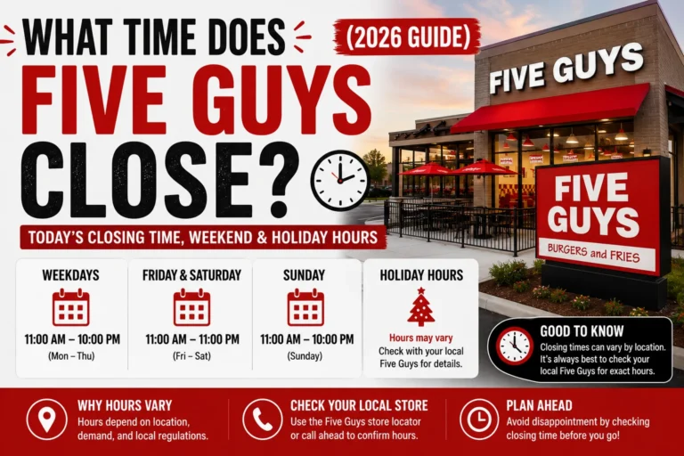 What Time Does Five Guys Close