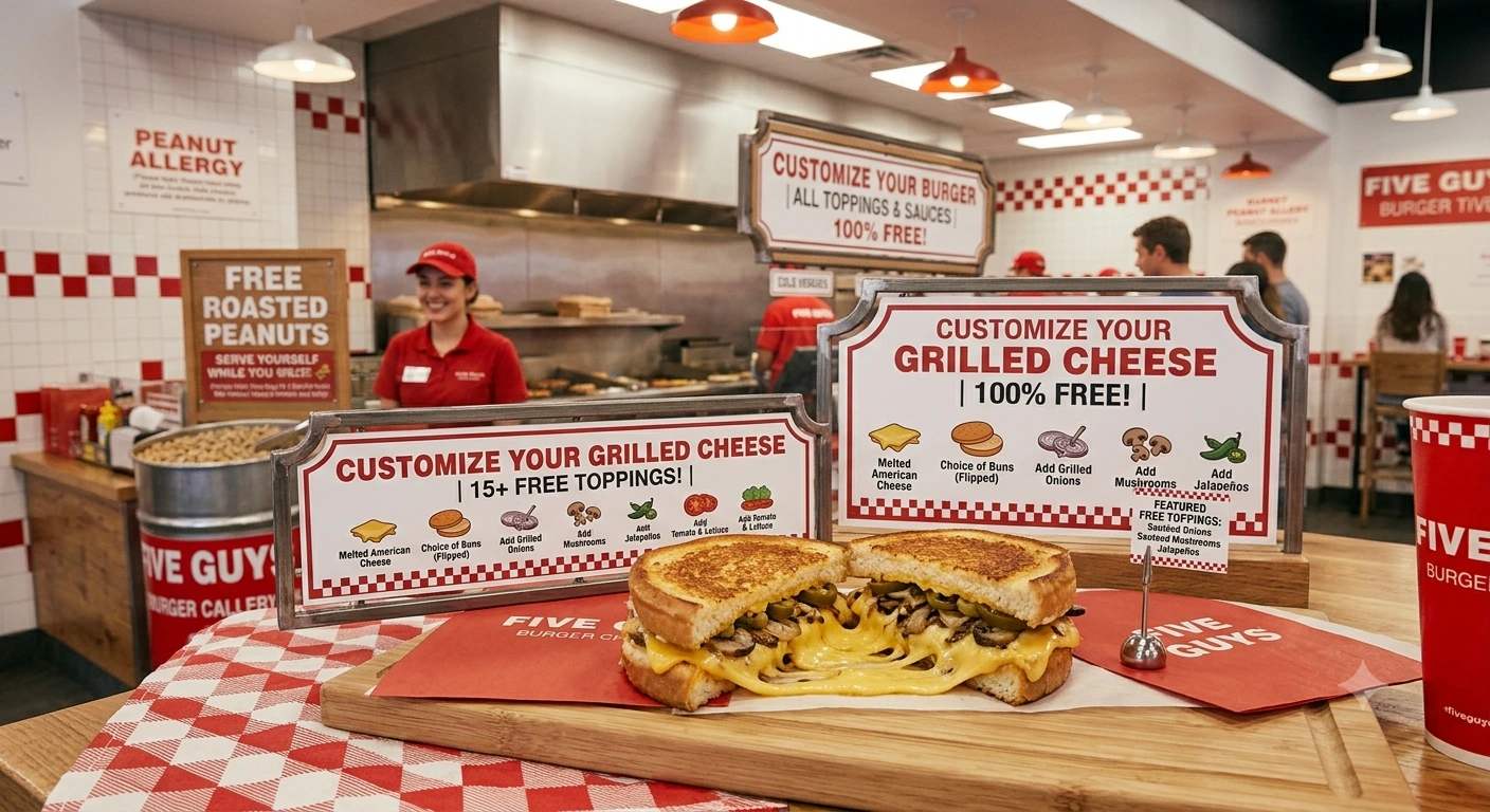 Five Guys Grilled Cheese