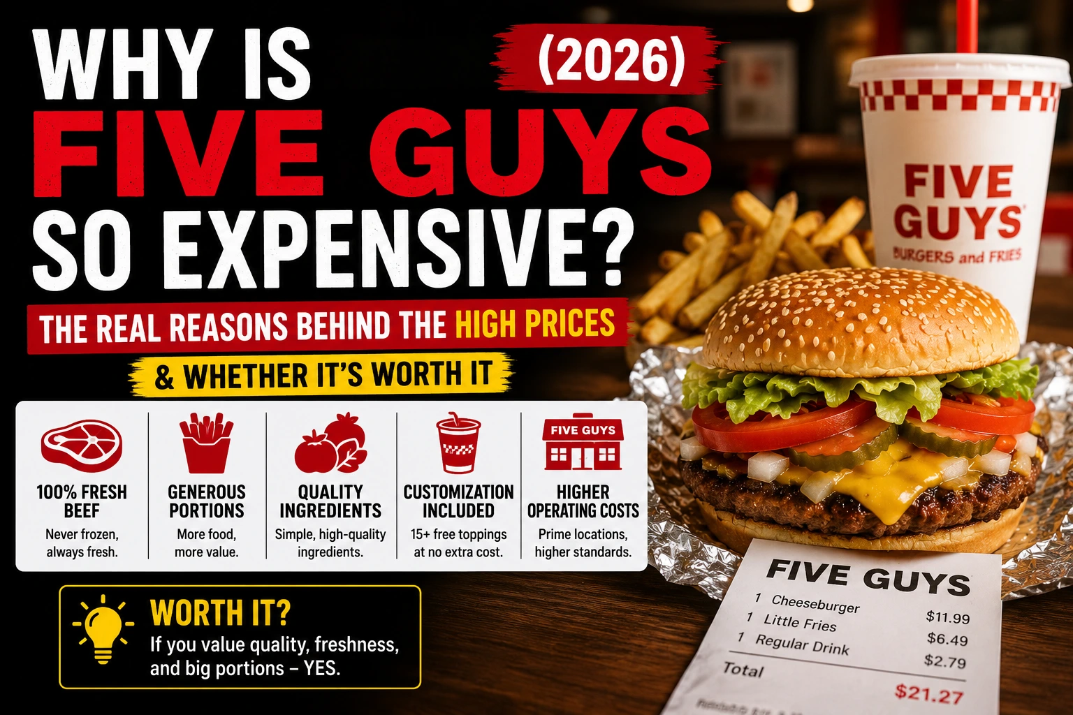 Why Is Five Guys So Expensive